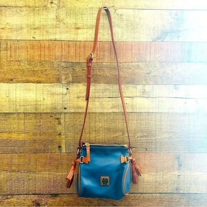 Doooney & Bourke Florentine Leather Mini Zip Crossbody With Tassels